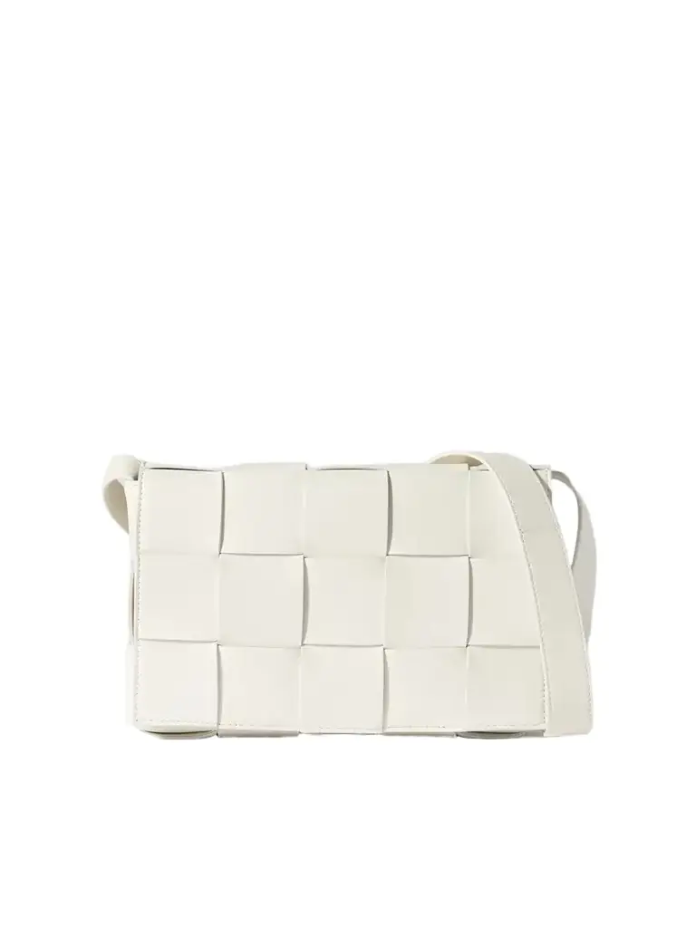 Bottega Veneta Cassette Medium Intrecciato Leather Shoulder Bag
