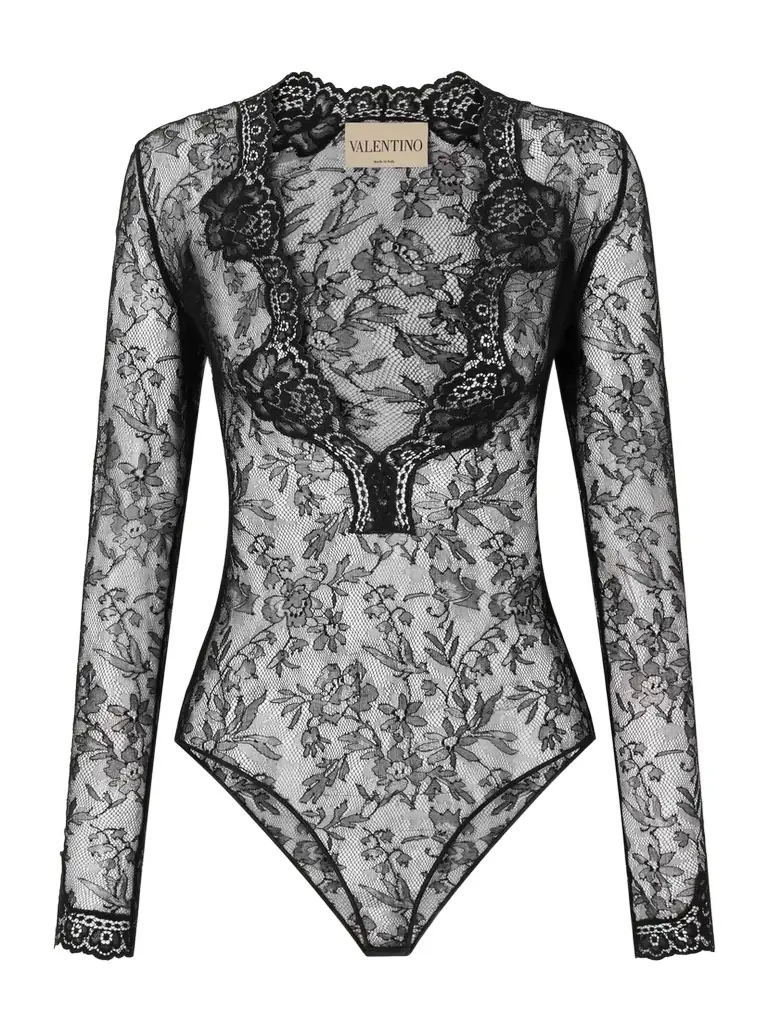 Valentino Garavani Stretch-lace Bodysuit
