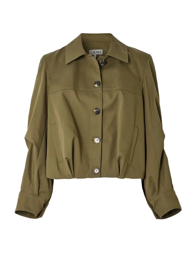 Loewe Embroidered Cotton And Silk-blend Jacket