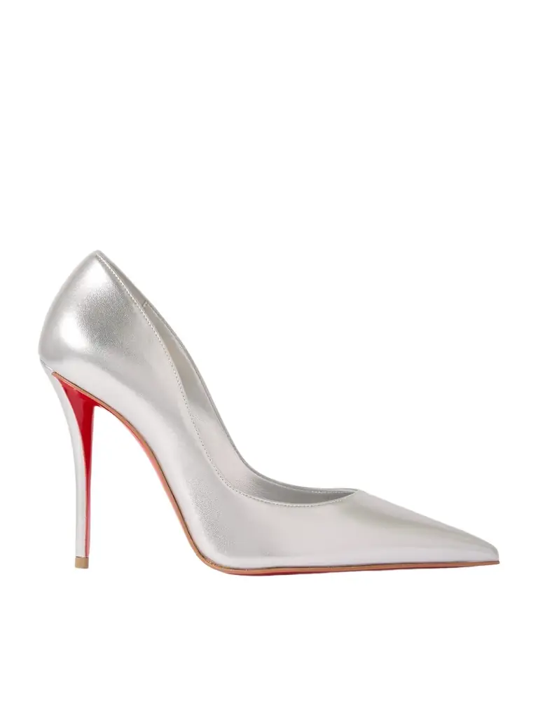 Christian Louboutin Miss Z 100 Mirrored-leather Pumps