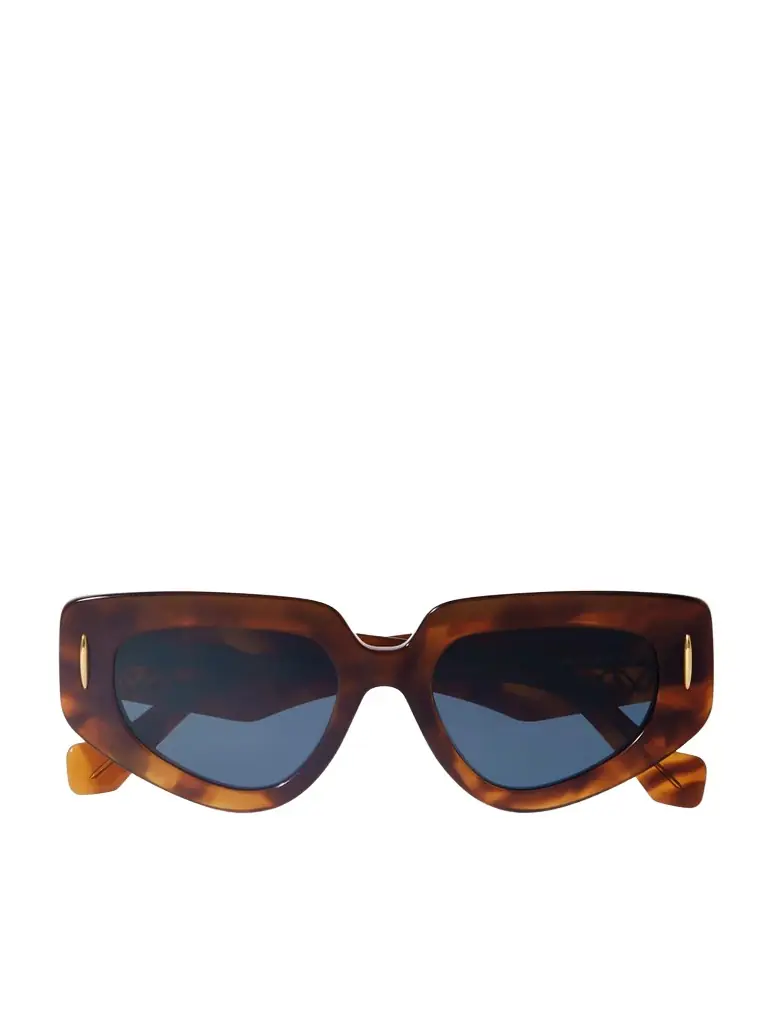 Loewe Anagram Cat-eye Tortoiseshell Acetate Sunglasses