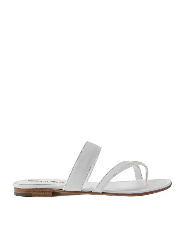 Manolo Blahnik Susa Leather Sandals
