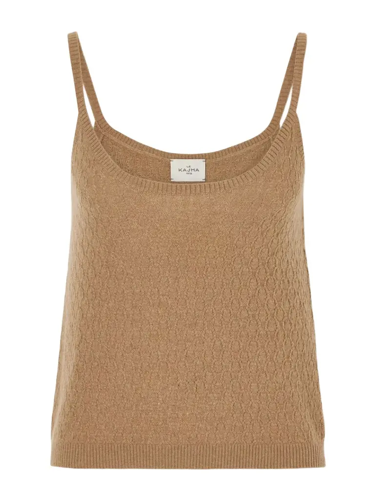 Le Kasha Fregene Pointelle-knit Cashmere Top