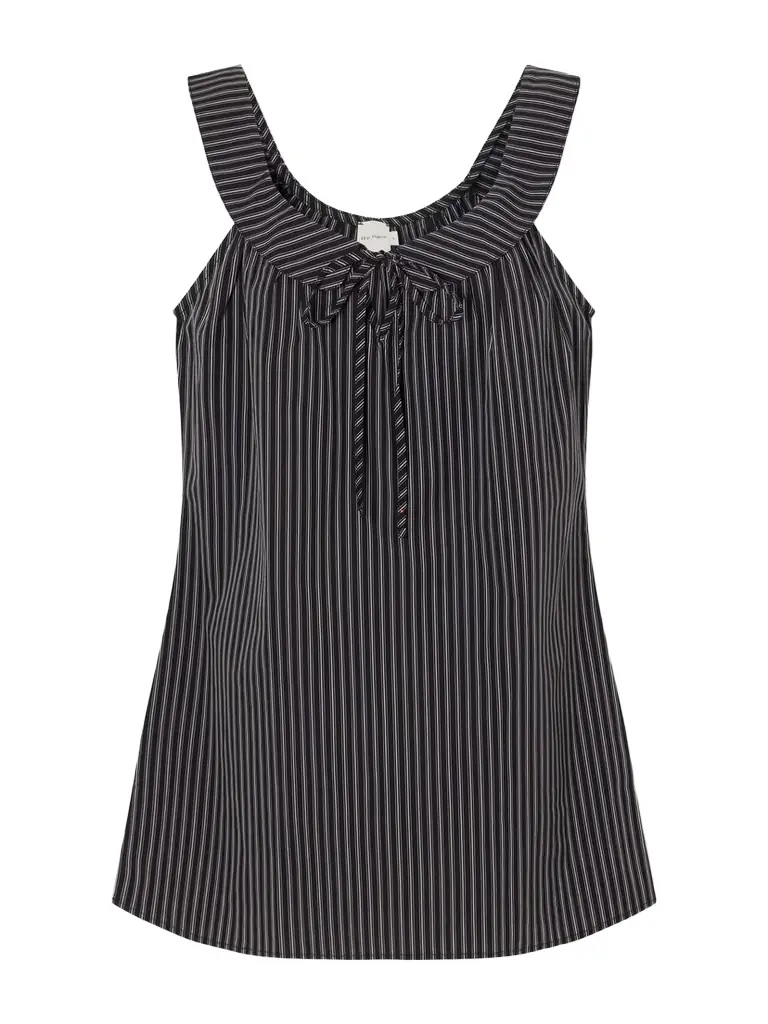 Deiji Studios Striped Organic Cotton-poplin Mini Dress