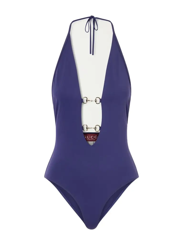 Gucci Horsebit-embellished Halternek Swimsuit