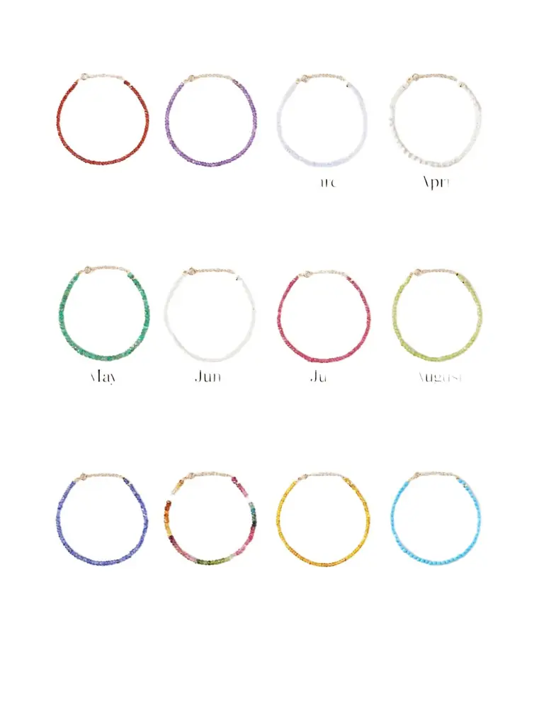 JIA JIA + Net Sustain Birthstone 14-karat Gold Beaded Bracelet