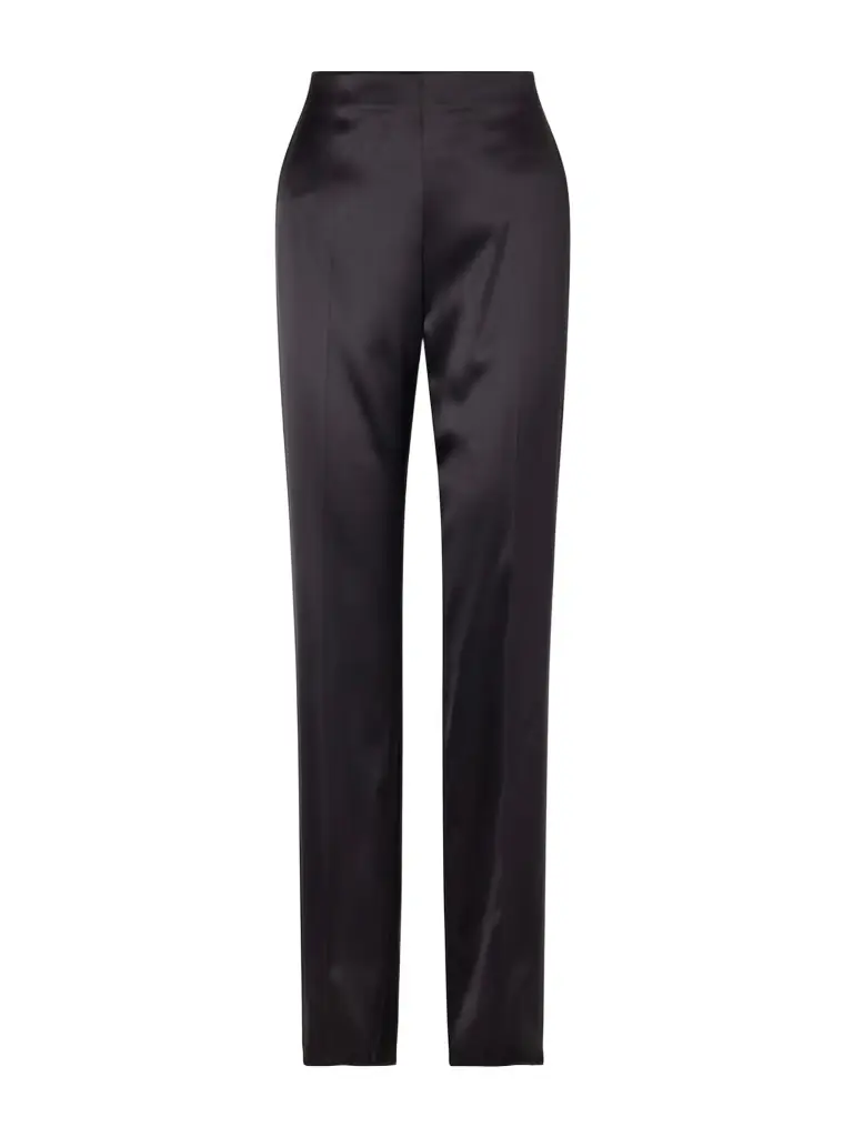 Valentino Garavani Silk-blend Duchesse Straight-leg Pants