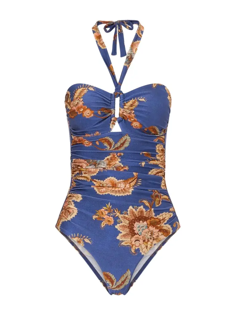 Zimmermann Aster Floral-print Swimsuit