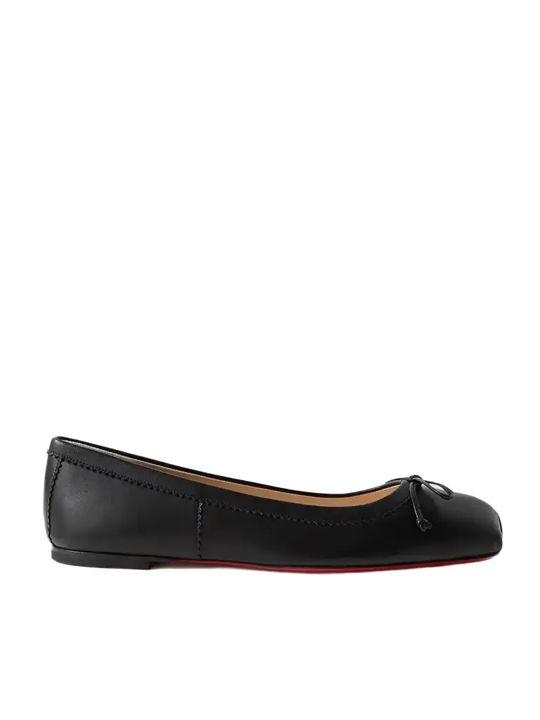 Christian Louboutin Mamadrague Leather Ballet Flats