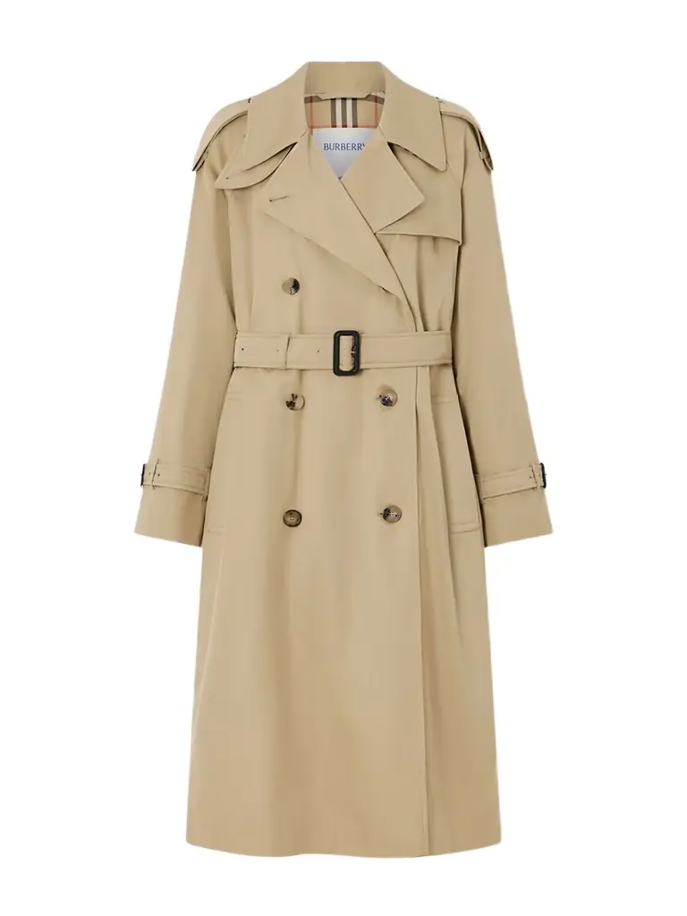 Burberry Castleford Double-breasted Belted Cotton-gabardine Trench Coat