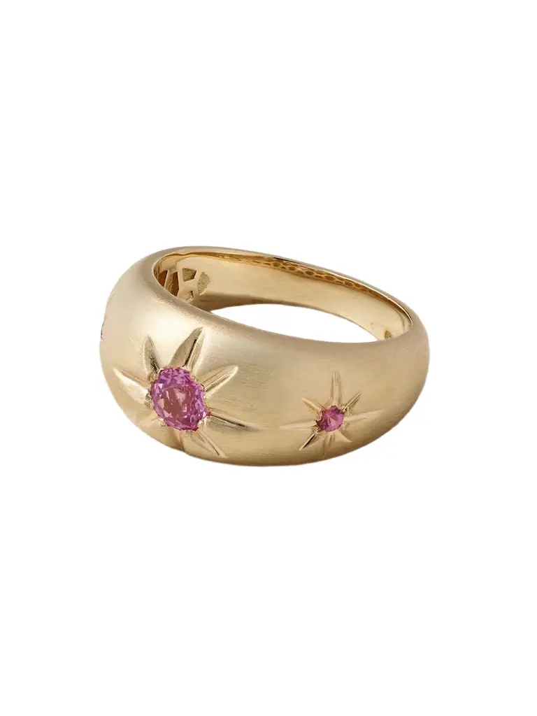 Jacquie Aiche Starburst 14-karat Gold Sapphire Ring