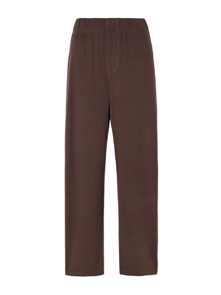 ÉTERNE Lounge Ribbed Stretch-jersey Staight-leg Pants