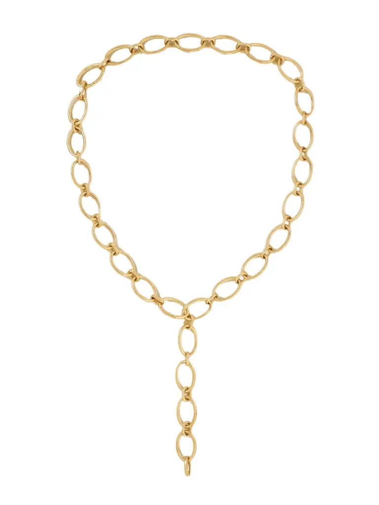 Foundrae Oval Link Chain 18-karat Gold Necklace And Bracelet Set
