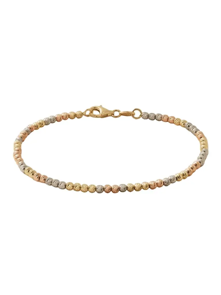 Carolina Bucci Discoball 18-karat Rose, White And Yellow Gold Bracelet