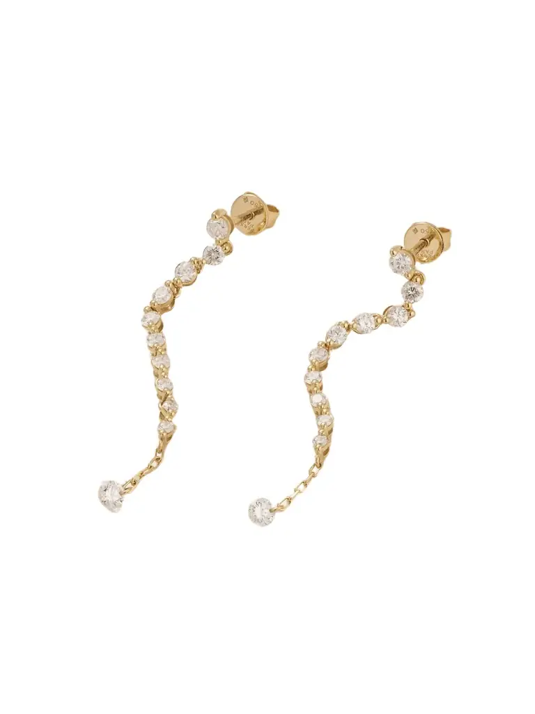 Persée 18-karat Gold Diamond Earrings
