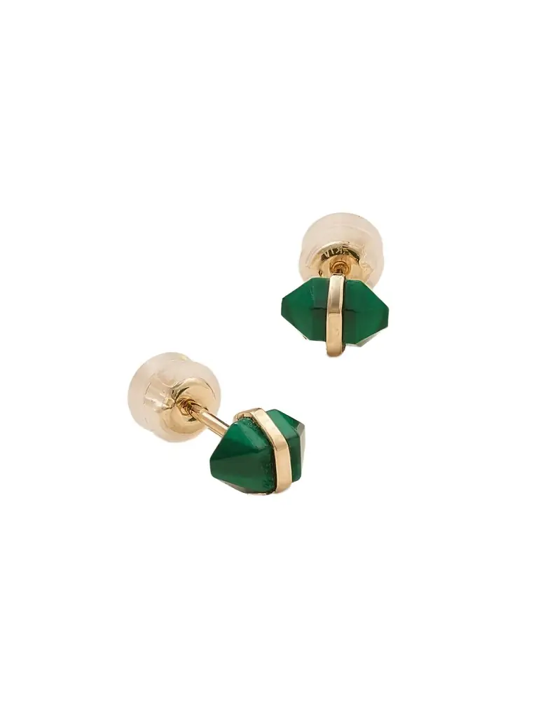 Melissa Joy Manning 14-karat Recycled Gold Malachite Earrings