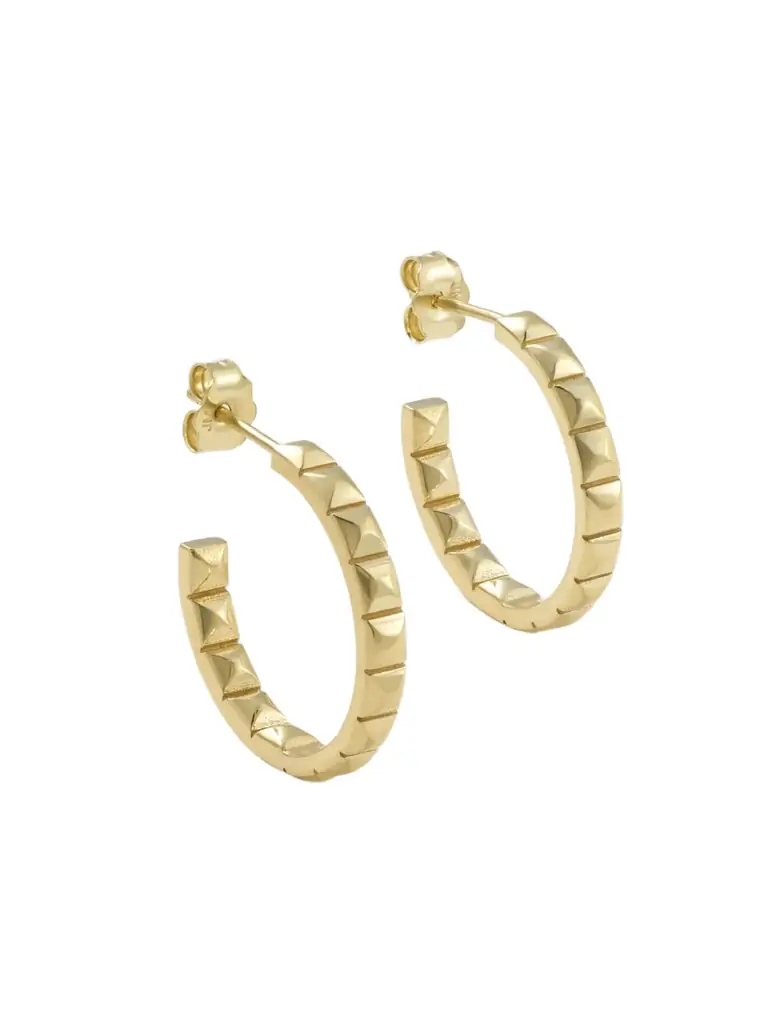 Jennifer Meyer Small Square 18-karat Gold Hoop Earrings