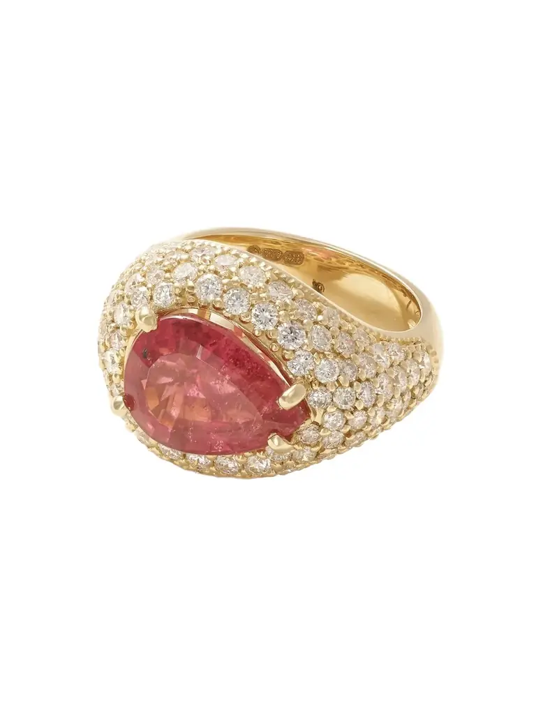 Jacquie Aiche 1-karat Gold, Diamond And Tourmaline Ring