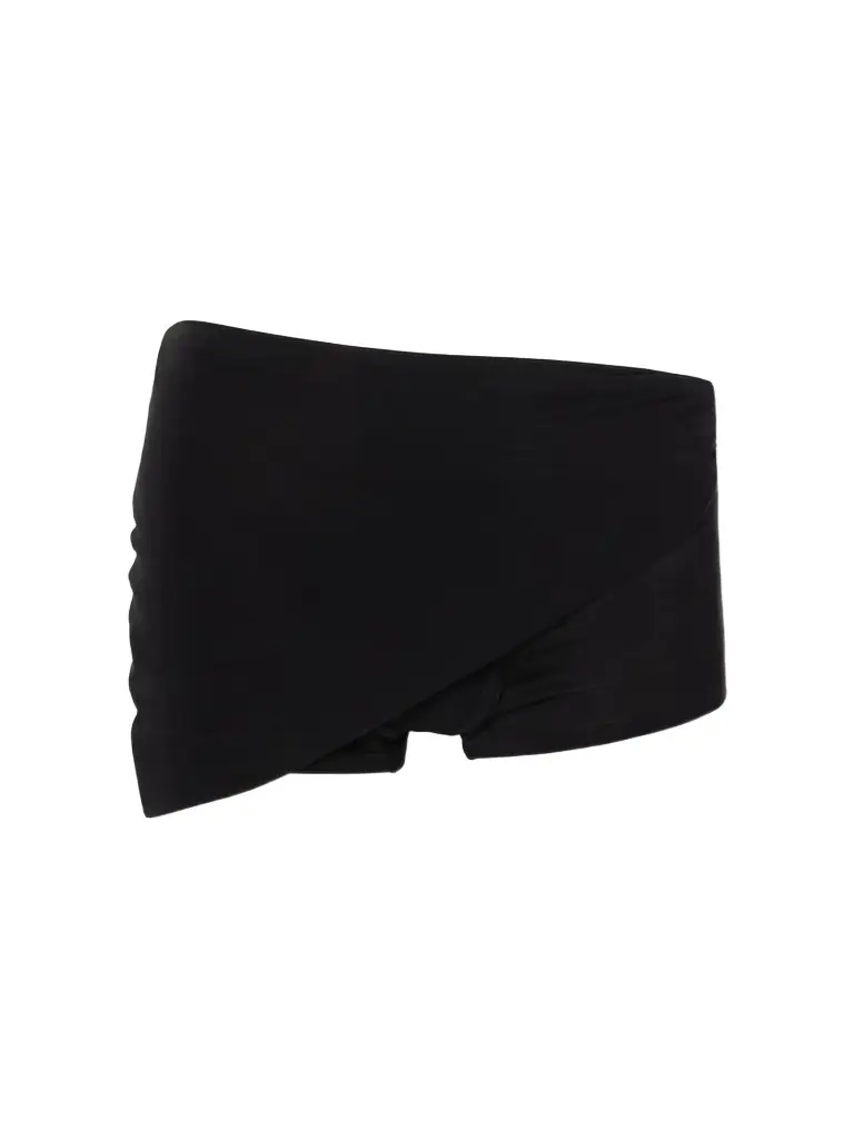 Gucci Asymmetric Gathered Jersey Shorts