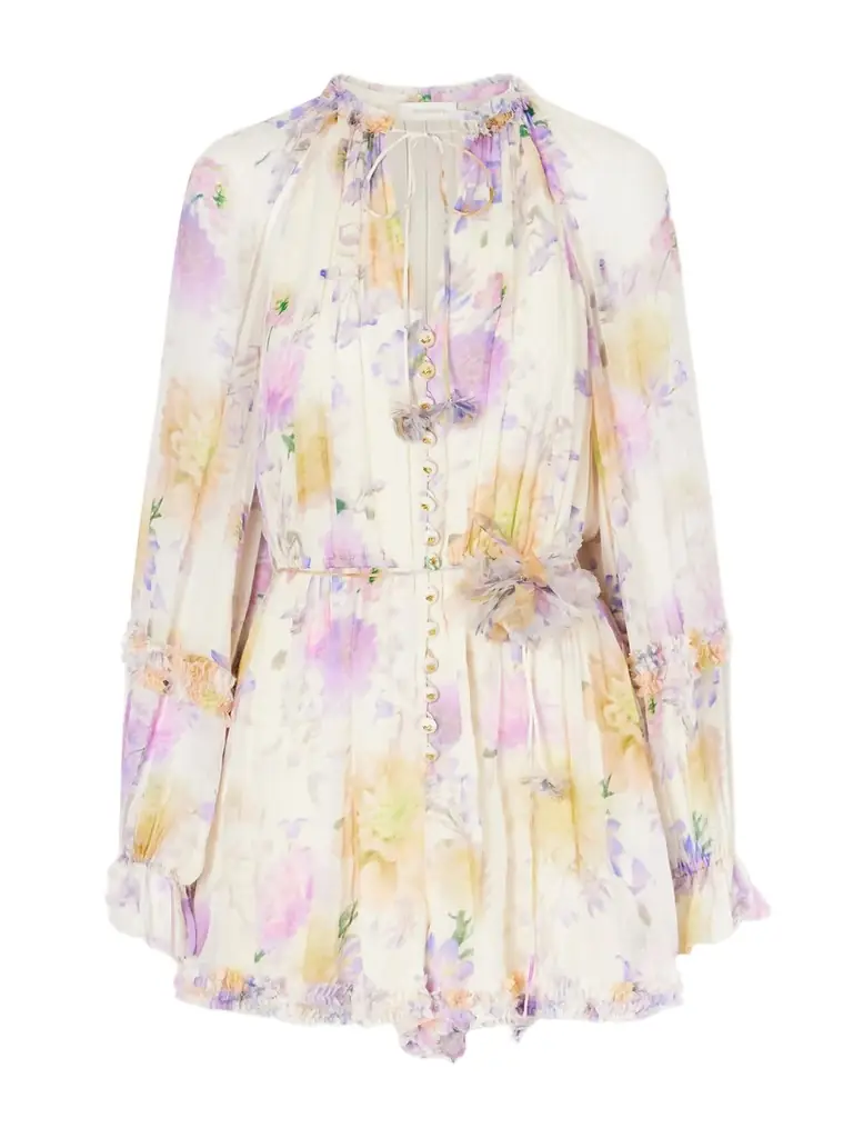 Zimmermann Luna Ruffled Playsuit