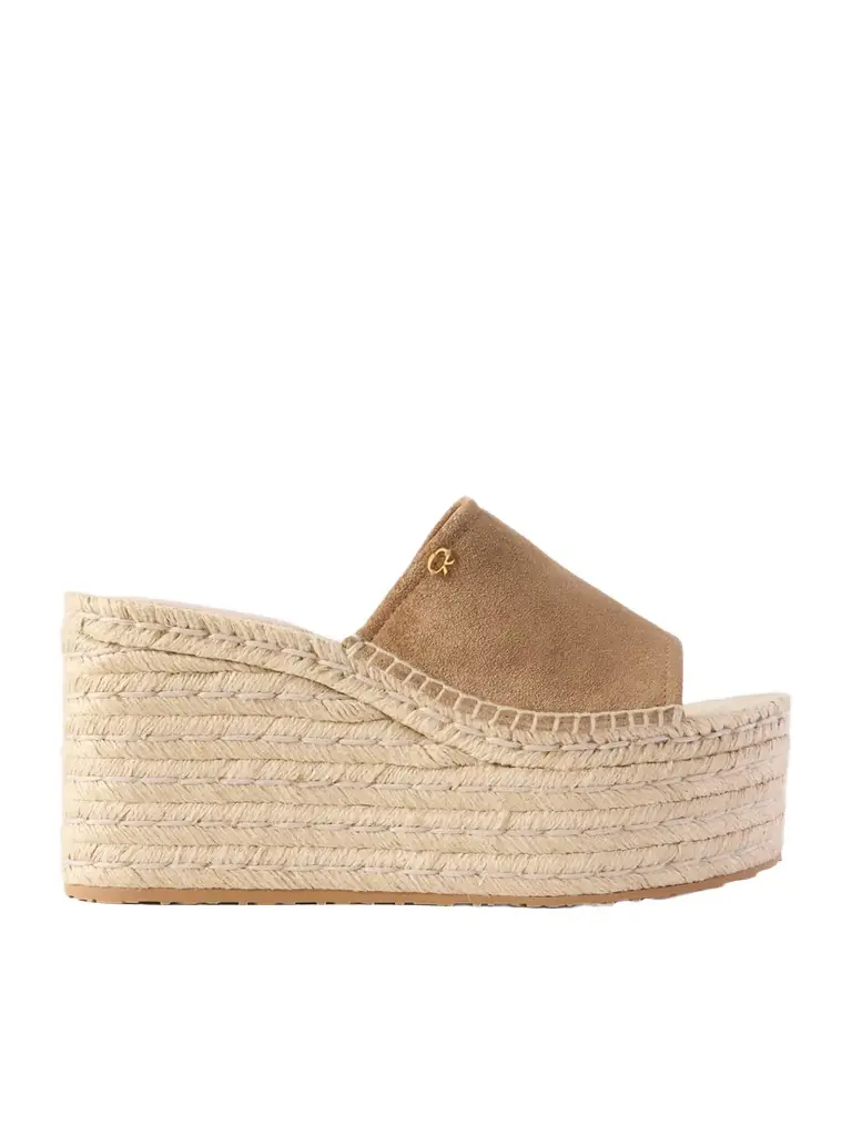 Gianvito Rossi 60 Suede Platform Espadrille Sandals