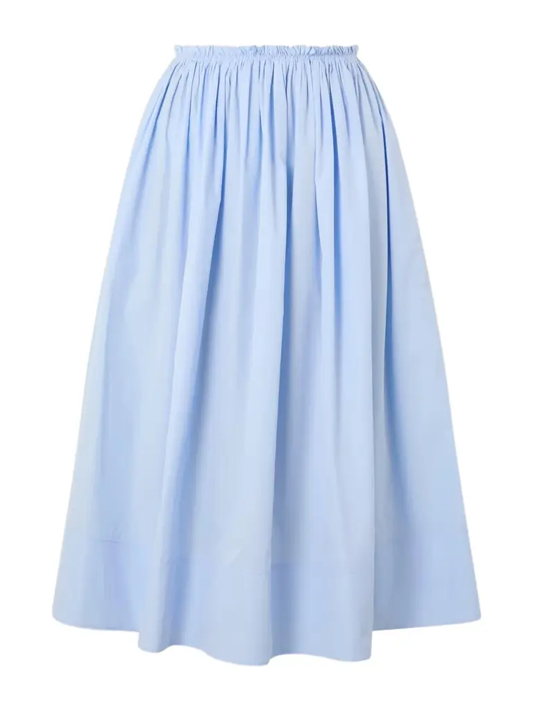 Gabriela Hearst Shiva Gathered Cotton-poplin Maxi Skirt