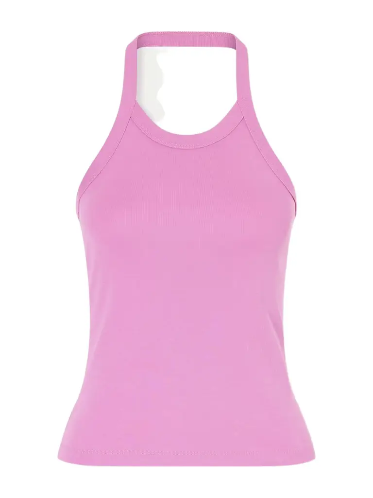 FLORE FLORE Angie Organic Cotton-jersey Halterneck Tank