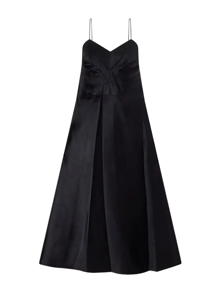Calvin Klein Collection Fia Satin Midi Dress