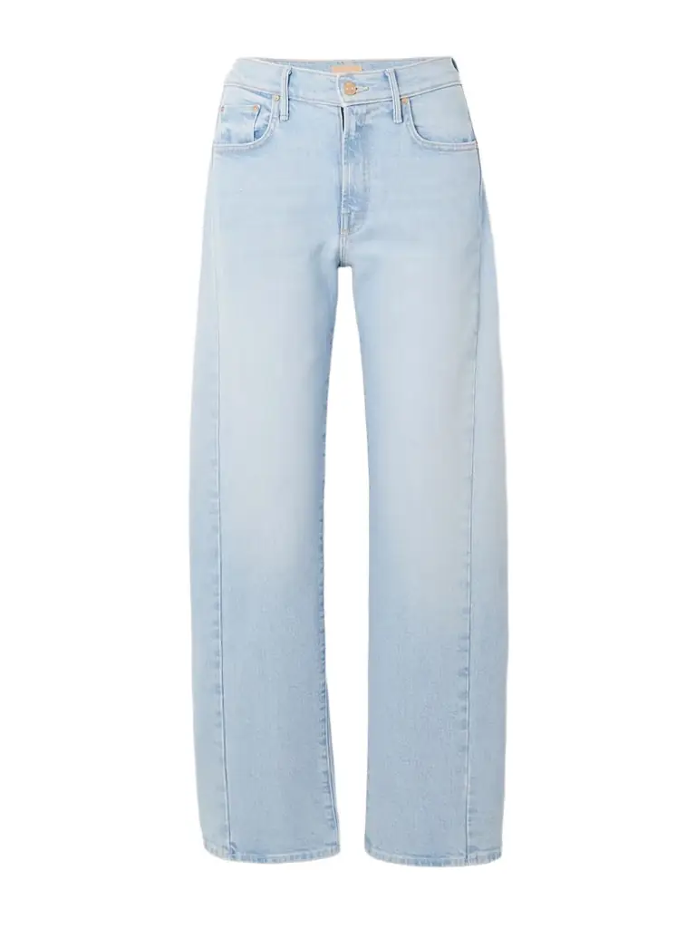 Mother The Half-pipe Hover Mid-rise Wide-leg Jeans