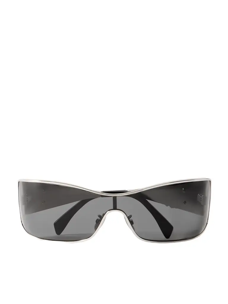 CELINE Eyewear Rectangular-frame Silver-tone Sunglasses