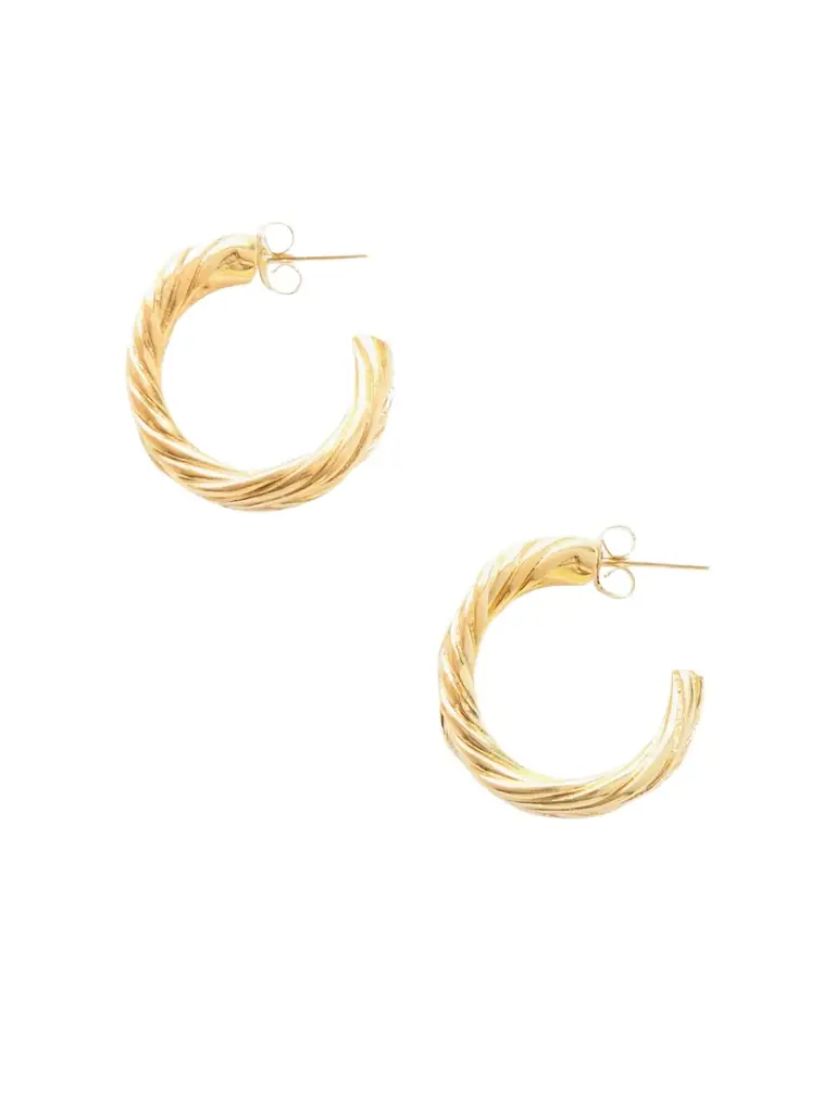 YSSO Thread Gold-plated Earrings
