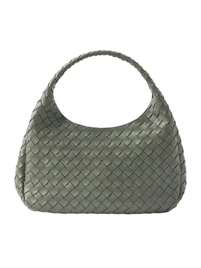 Bottega Veneta Campana Intrecciato Leather Shoulder Bag