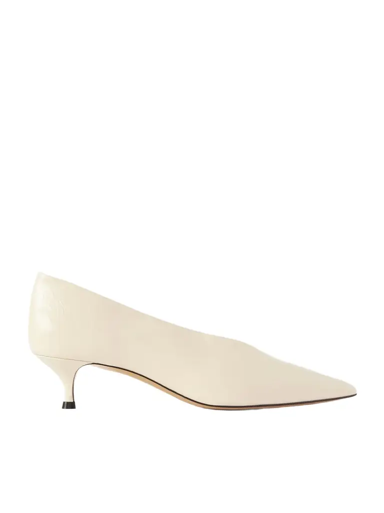 Le Monde Béryl Babouche 40 Crinkled-leather Pumps