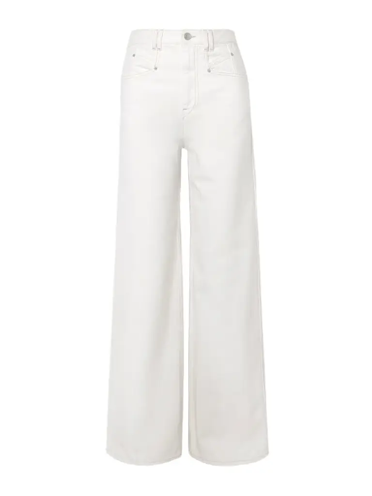 Isabel Marant Lemony High-rise Wide-leg Jeans