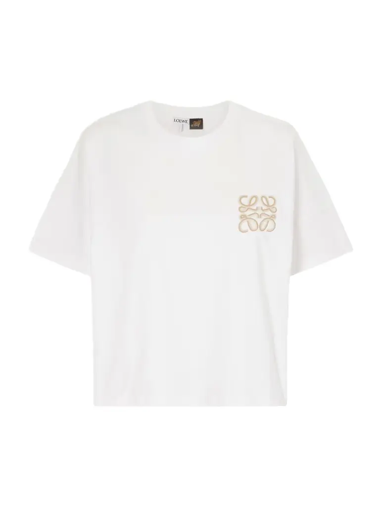 Loewe + Paula’s Ibiza Logo-embroidered Cotton-jersey T-shirt