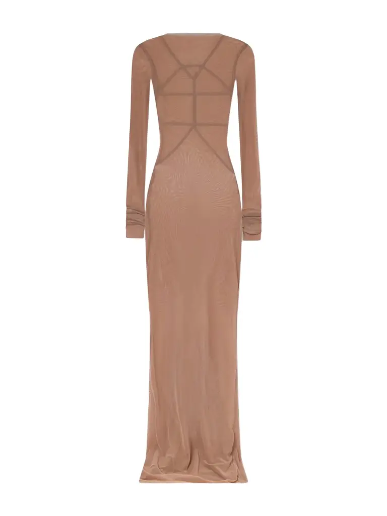 Rick Owens Temple Stretch-mesh Gown