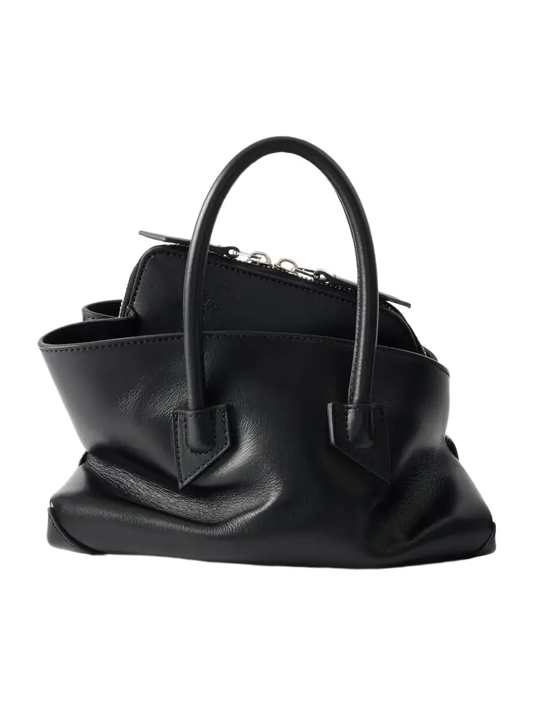 The Attico La Passeggiata Mini Asymmetric Leather Tote