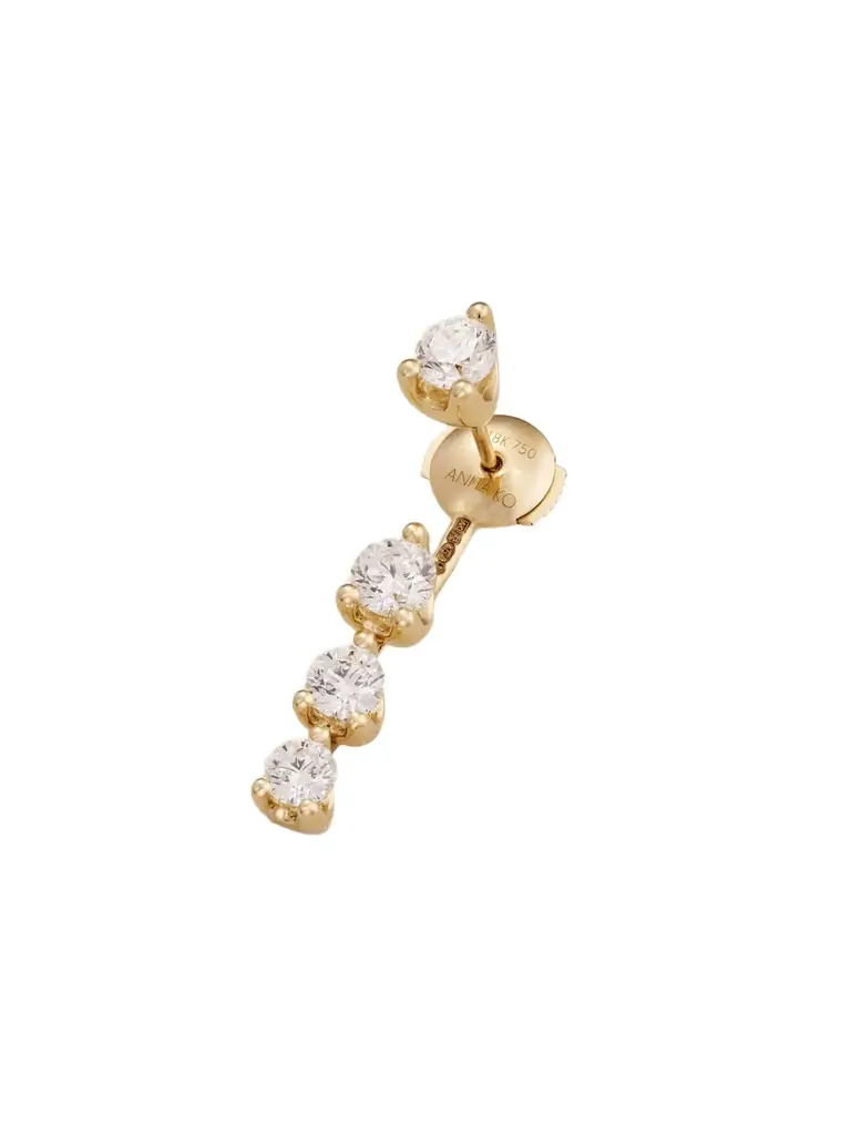 Anita Ko Large Orbit 18-karat Gold Diamond Single Earring