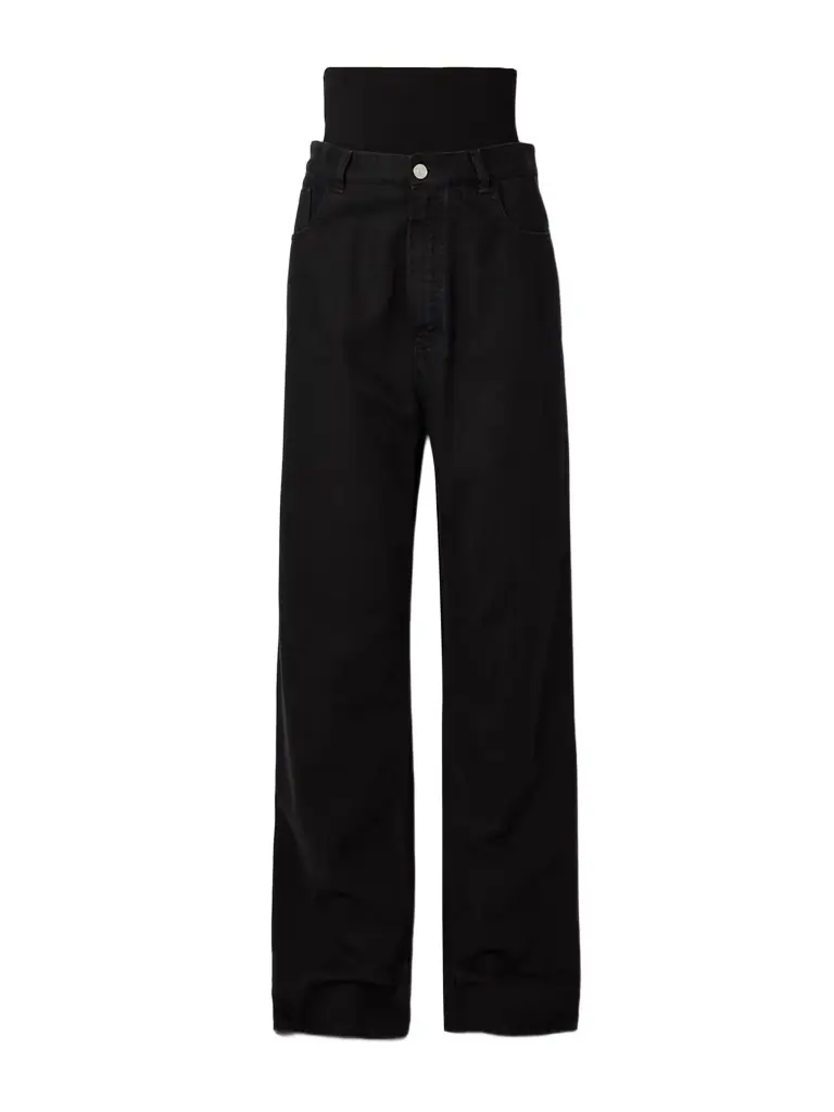 Alaïa Stretch Knit-trimmed Jeans