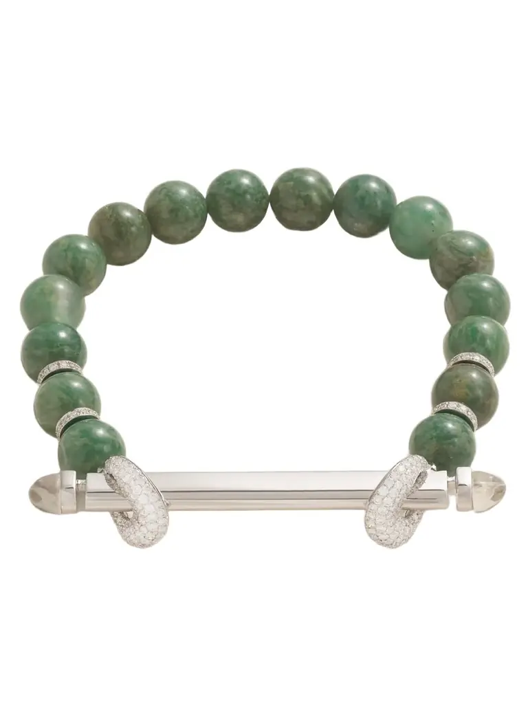 Ananya Chakra 18-karat White Gold Multi-stone Bracelet
