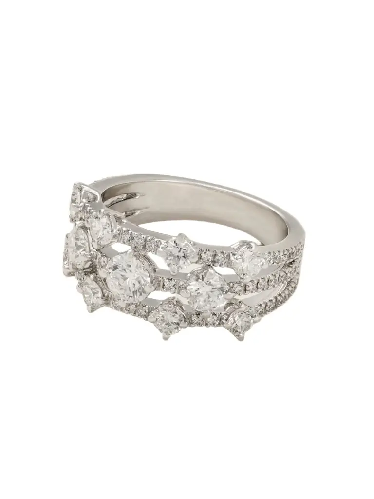 De Beers London Arpeggia 18-karat White Gold Diamond Ring