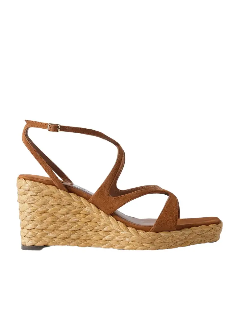 Jimmy Choo Ayla 85 Suede Platform Espadrilles