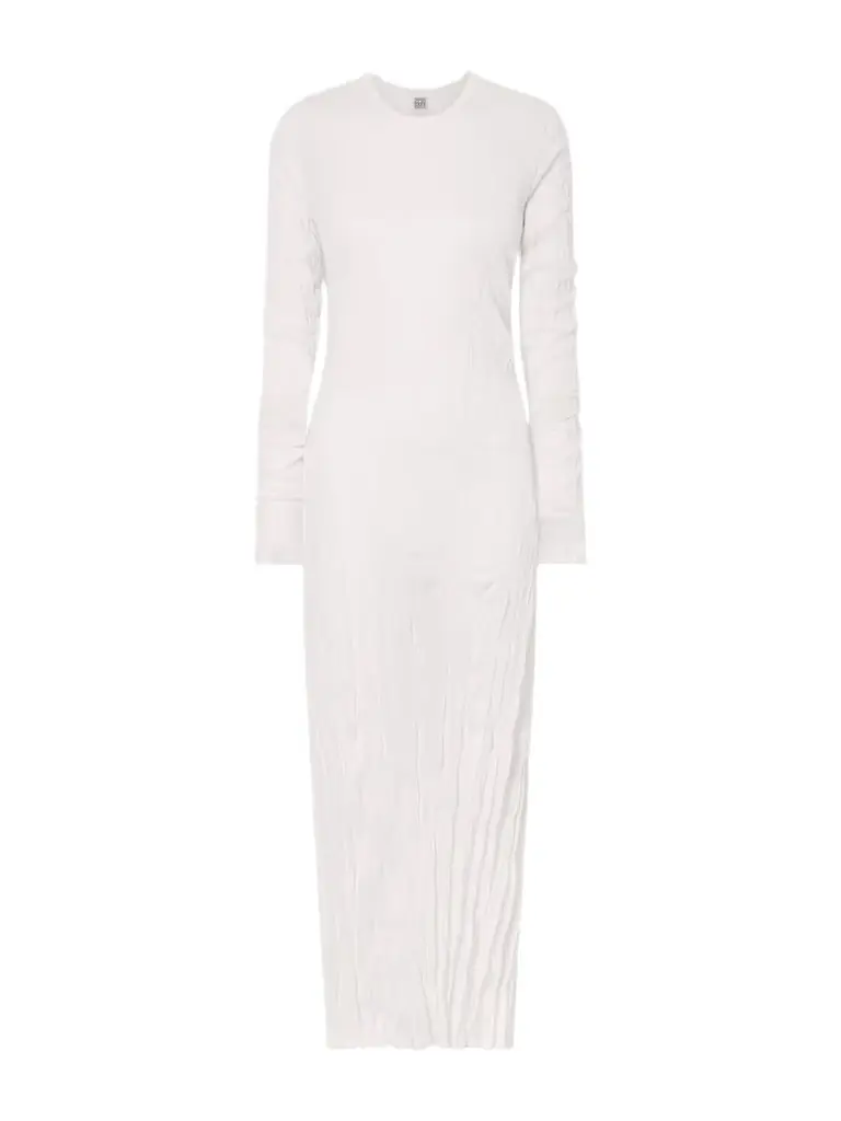TOTEME Column Crinkled Maxi Dress