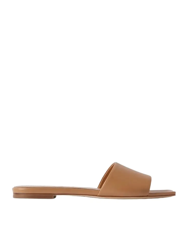 aeyde Anna Leather Slides