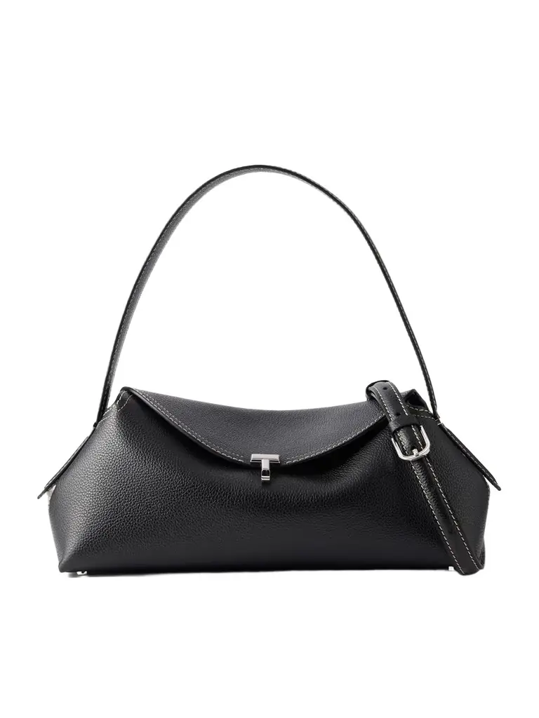TOTEME T-lock Full-grain Leather Shoulder Bag