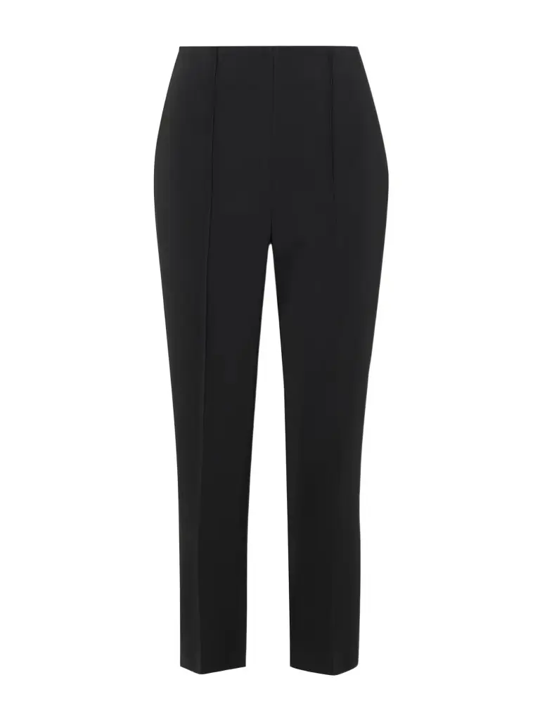 RÓHE Pintucked Grain De Poudre Skinny Pants