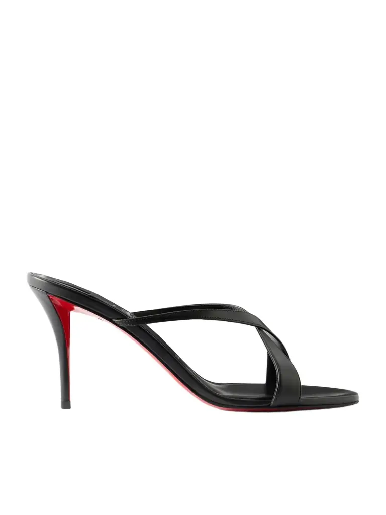 Christian Louboutin Mulazee Cross 80 Leather Mules