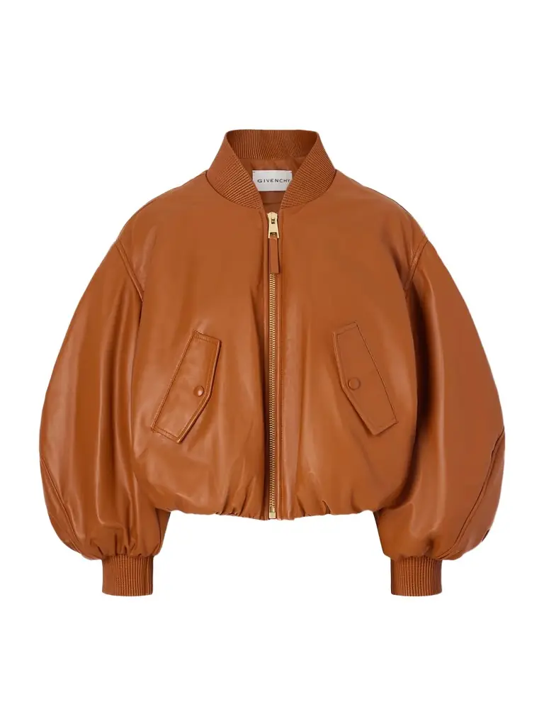 Givenchy Padded Leather Bomber Jacket