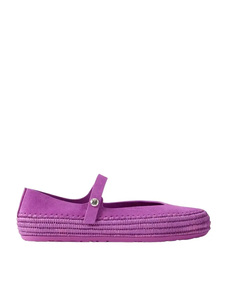 Loewe + Paula's Ibiza Rio Suede Mary Jane Espadrilles