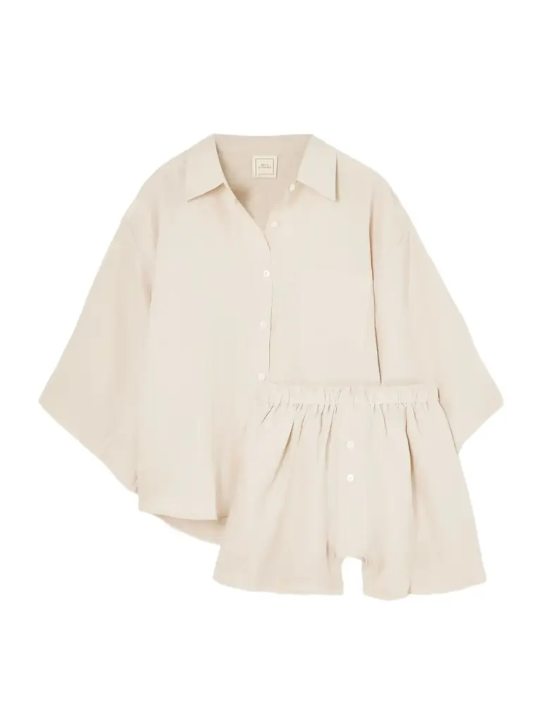 Deiji Studios 03 Linen Shirt And Shorts Set